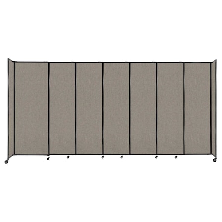 Versare StraightWall Sliding Portable Partition 15'6" x 7'6" Warm Pebble Fabric 1448623